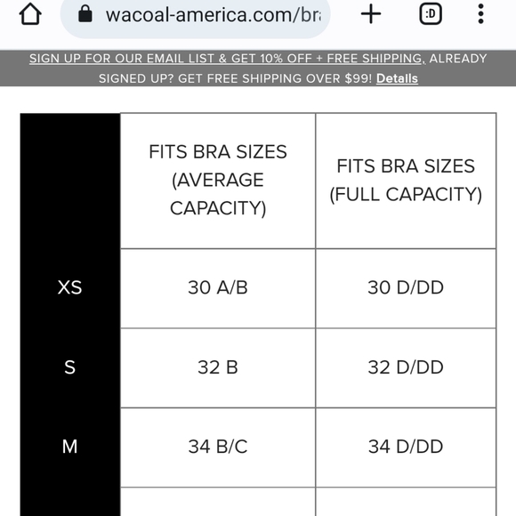 New WACOAL Jacquard Non-Padded Seamless Black Underwire Bra #855367 NWT Size 34D - Picture 7 of 13